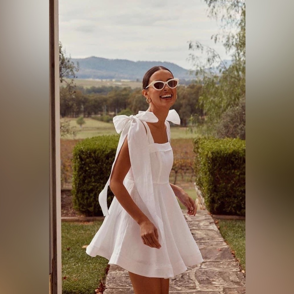 Diish bow dress - dish tie shoulder bow dress